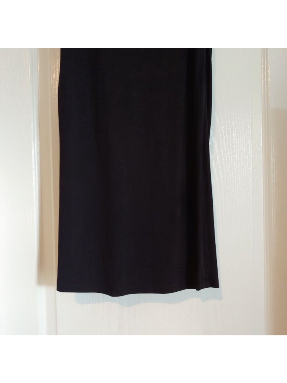 Express Black Faux Wrap Maxi Skirt Contour Sculpt Shapewear Bodycon Goth S - Picture 7 of 8